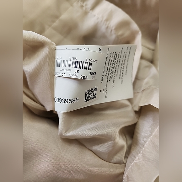 Hugo Boss Black Label ~ Skirt High Waist Pleat Pencil Straight Khaki Cotton 8 - Picture 7 of 13